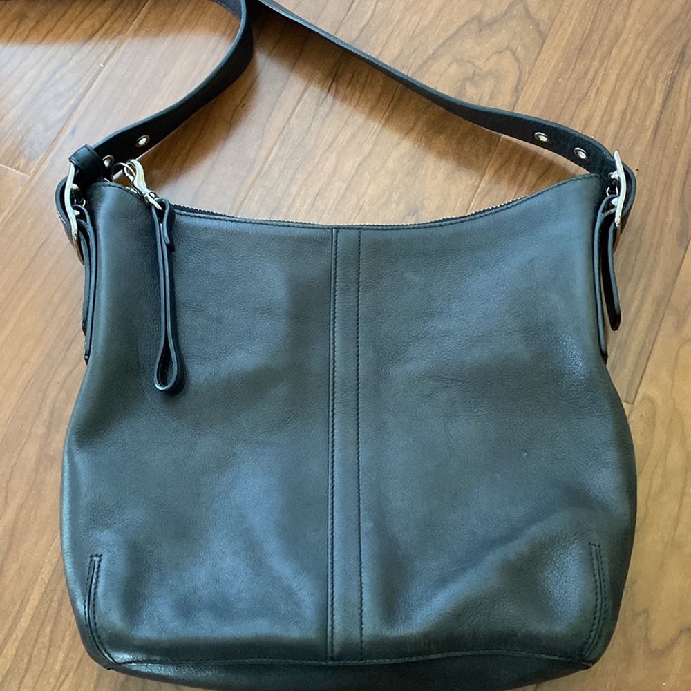 Coach Leather Bucket Shoulder Bag